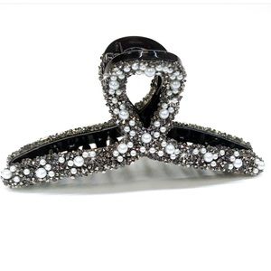 VICTORIAN COLLECTION BLACK PEARL HAIR CLIP CLAW HAIR CLIP